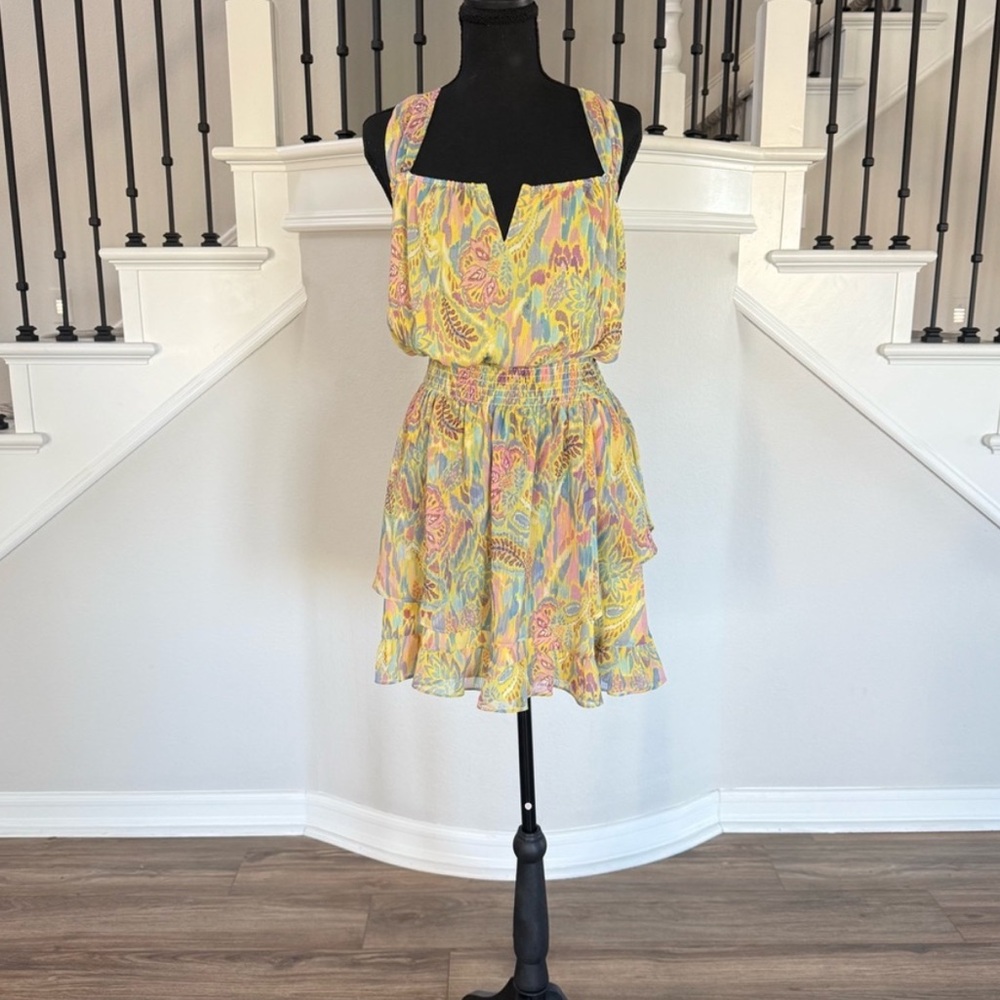 💐🌸NWT Ramy Brook Floral Midi Dress – Multicolor Print, Flowy Silhouette (XL)💐🌸